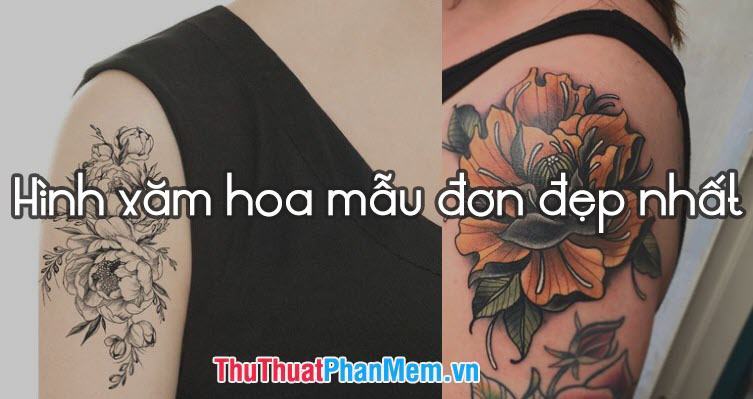 Những hình xăm hoa mẫu đơn đẹp nhất