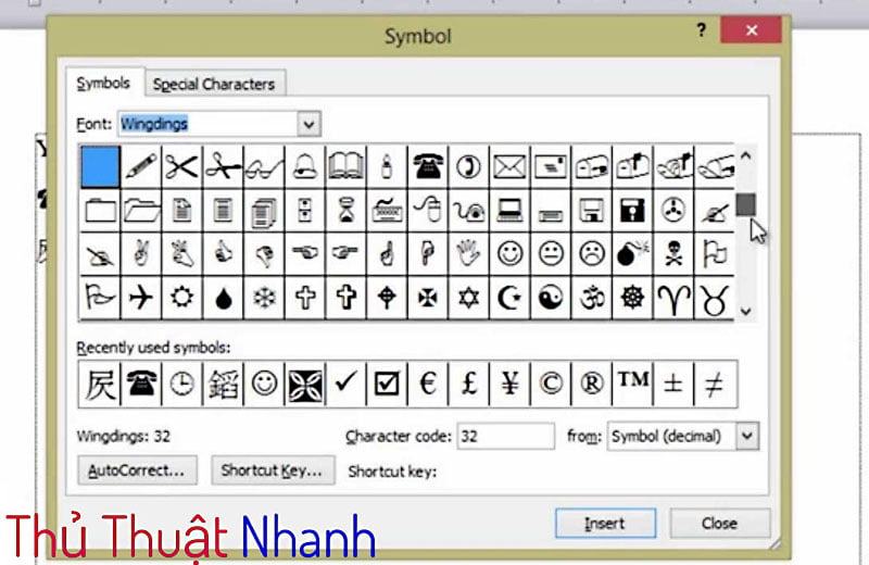 Những Mẫu Symbol (Icon, Biểu Tượng, Hình Vẽ…) Đẹp Trong Word - Trung Tâm  Đào Tạo Việt Á