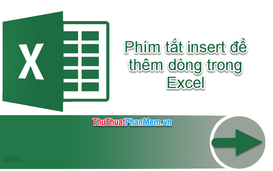 Phím tắt insert dòng trong Excel – Phím tắt chèn dòng Excel