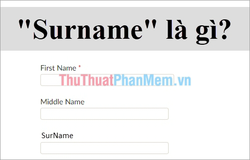 Surname là gì? Nghĩa của từ Surname và cách sử dụng Surname chính xác nhất