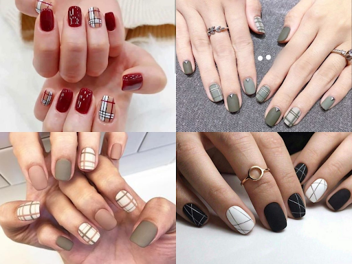 Top 7 những mẫu nail kẻ sọc đẹp cho nàng dạo phố