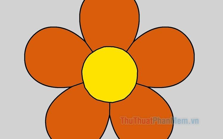 Tranh tô màu bông hoa 5 cánh cho bé - Trung Tâm Đào Tạo Việt Á