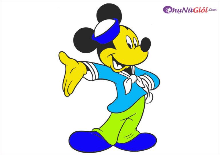 Tranh tô màu chuột Mickey siêu ngộ nghĩnh dành cho bé trai, bé gái