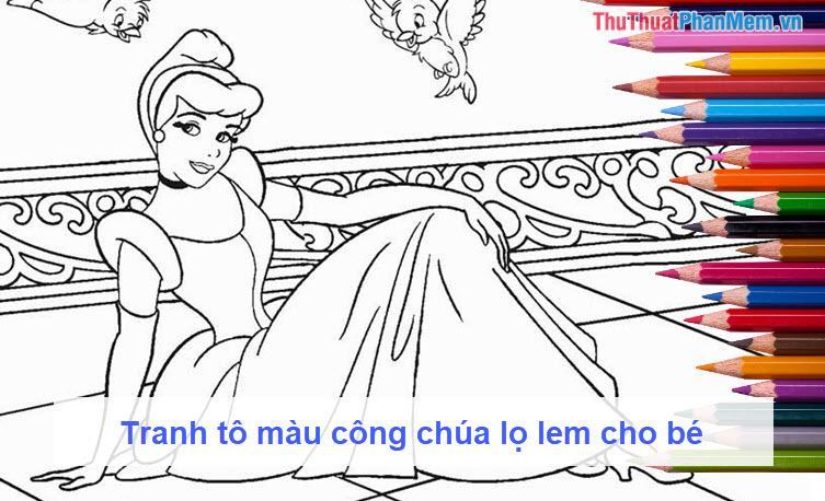 Vẽ Và Tô Màu Công Chúa Lọ Lem Và Hoàng Tử  Drawing Cinderella and Prince  Charming  YouTube