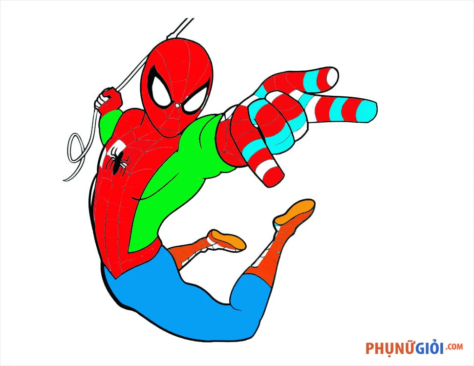 Tranh Tô Màu Người Nhện – Siêu Nhân Spider Man Đẹp Nhất Cho Bé - Trung Tâm  Đào Tạo Việt Á