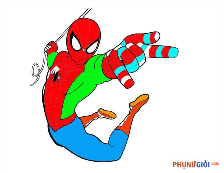 Tranh tô màu người nhện – Siêu nhân Spider Man đẹp nhất cho bé