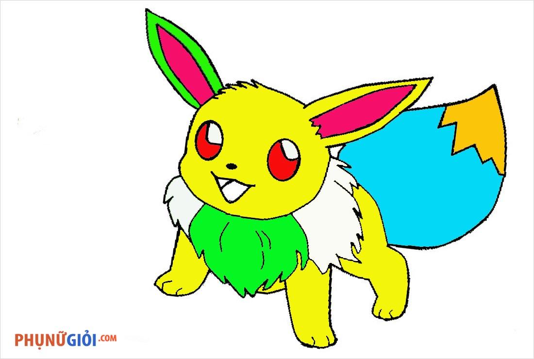 37 Tranh tô màu Pokemon dễ thương nhất cho bé tập tô
