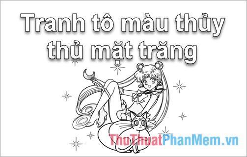 Tranh tô màu thủy thủ mặt trăng