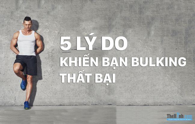 Xả cơ và 5 sai lầm thường gặp nhất của người mới tập bulking