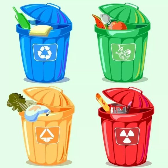 hình ảnh bảo vệ môi trường phân loại rác
